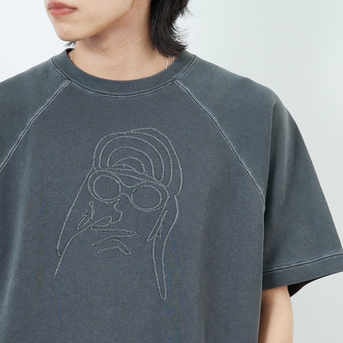 Noir Fabrik [ヌワールファブリック] ショートスリーブピグメントスウェットTシャツ [NF-252-029] SUMIKURO