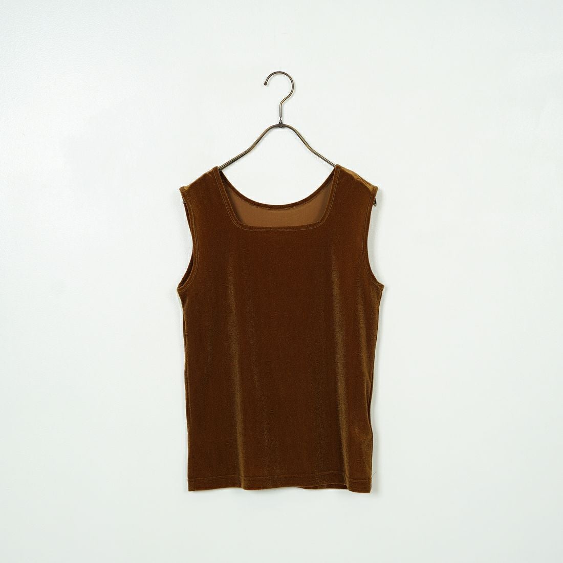 Jeans Factory Clothes [ジーンズファクトリークローズ] 前後2WAY シアーベロア ノースリーブカットソー [21254065] 037 ﾌﾞﾗｳﾝ