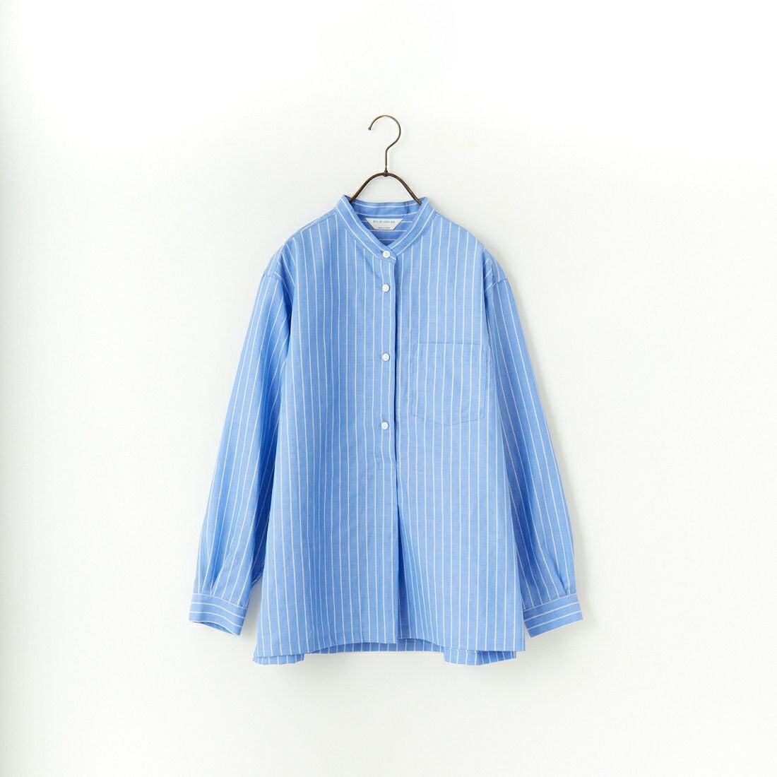 STILL BY HAND [スティルバイハンド] コットンラミー プルオーバーシャツ [SH02251WM] BLUE ST