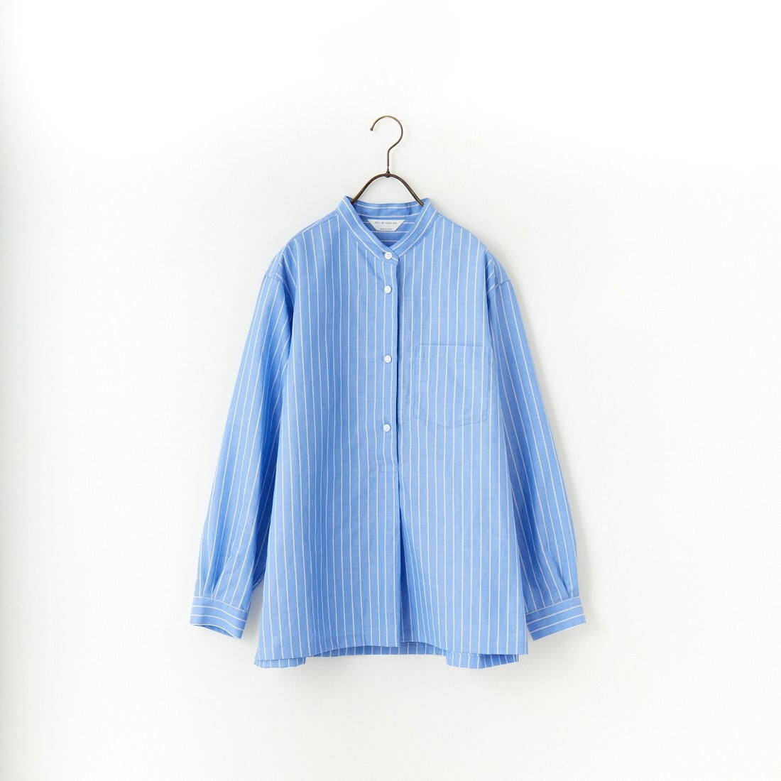 STILL BY HAND [スティルバイハンド] コットンラミー プルオーバーシャツ [SH02251WM] BLUE ST