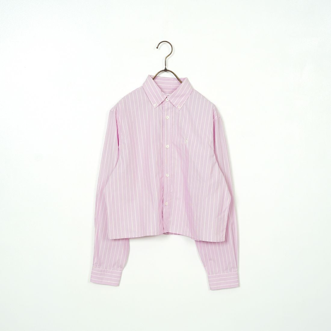 Gymphlex [ジムフレックス] ショートボタンダウンシャツ [GY-B0203CHS] PNK/WHT ST