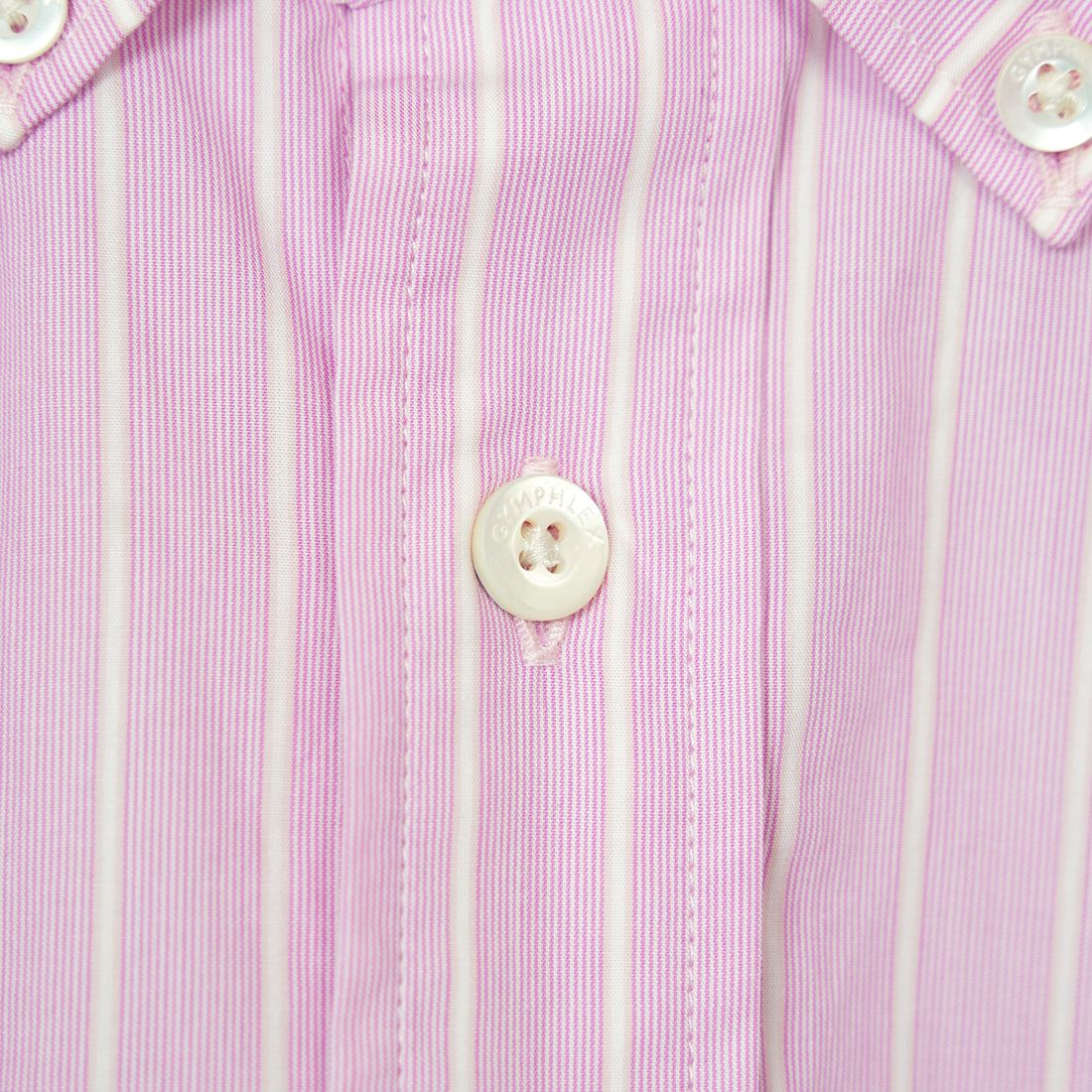 Gymphlex [ジムフレックス] ショートボタンダウンシャツ [GY-B0203CHS] PNK/WHT ST