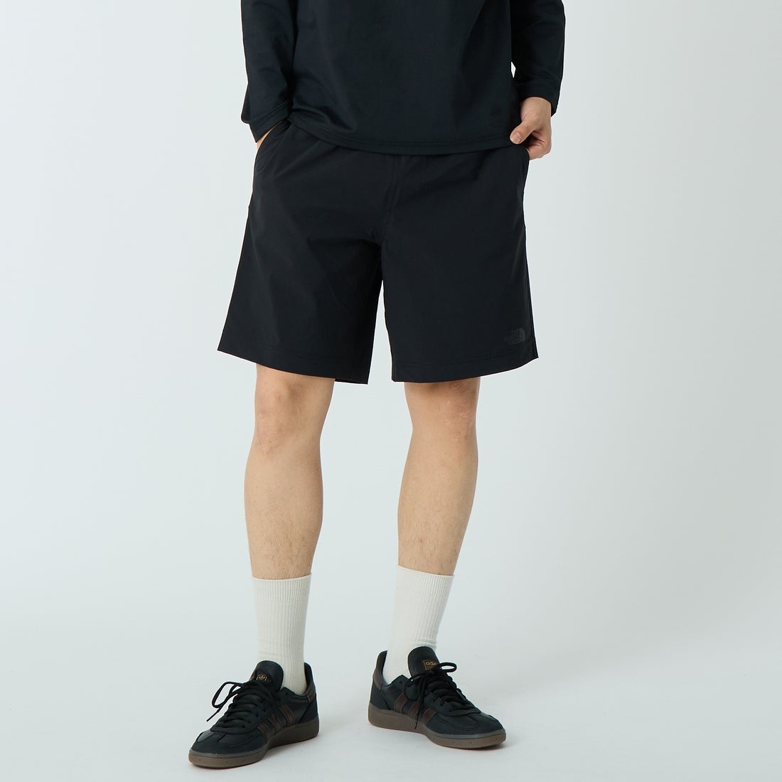 THE NORTH FACE [ザ ノースフェイス] ヴェイグラントショーツ [NB22582] K &&モデル身長：179cm 着用サイズ：M&&