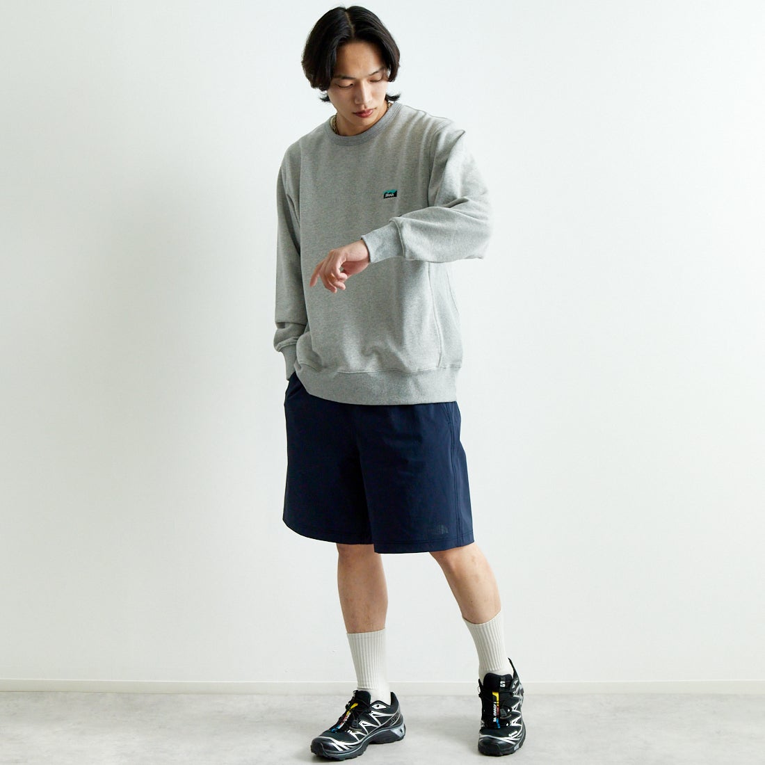 THE NORTH FACE [ザ ノースフェイス] ヴェイグラントショーツ [NB22582] UN &&モデル身長：179cm 着用サイズ：L&&