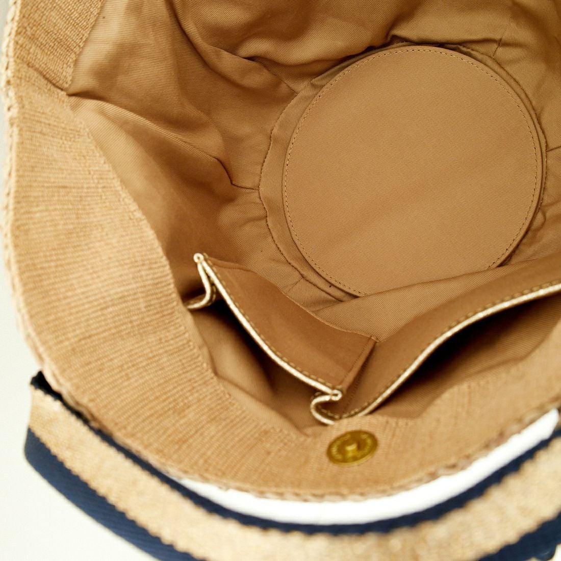 VIOLAd'ORO [ヴィオラドーロ] SANDRO ラフィア カゴバッグ [V-8087] W.BRN/NVY