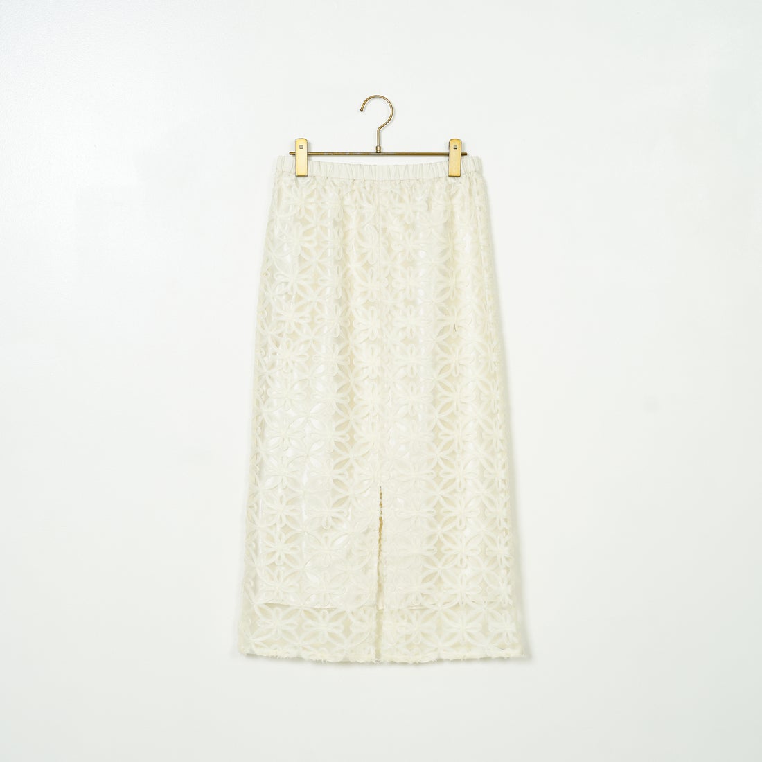 Jf Ready Made [ジェイエフレディメイド] チュールフラワー刺繍スカート [8550512-01] 02 ｵﾌ