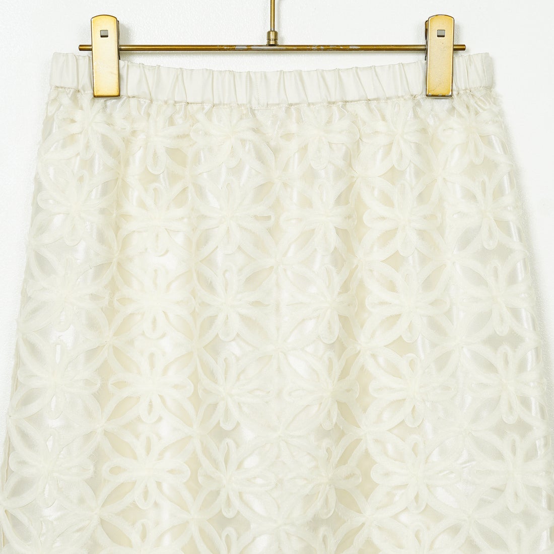 Jf Ready Made [ジェイエフレディメイド] チュールフラワー刺繍スカート [8550512-01] 02 ｵﾌ