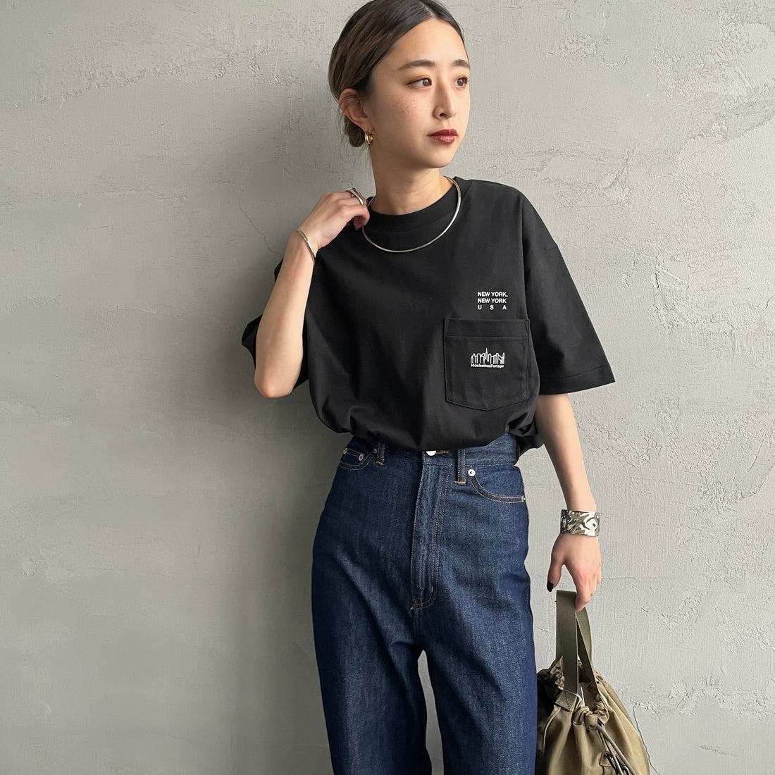 BLACK&&モデル身長：150cm 着用サイズ：S&&