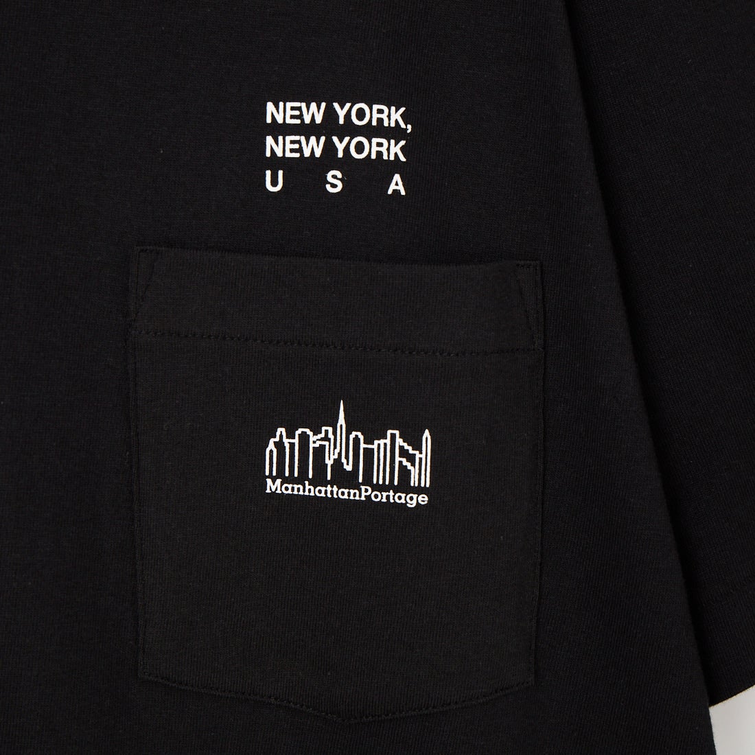 MANHATTAN PORTAGE [マンハッタンポーテージ] ショートスリーブプリントTシャツ [MP-M611] BLACK