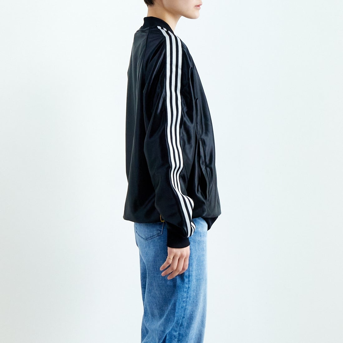 adidas Originals [アディダス オリジナルス] スーパースター トラックトップ [JZ091] JV9274 &&モデル身長：160cm 着用サイズ：S&&