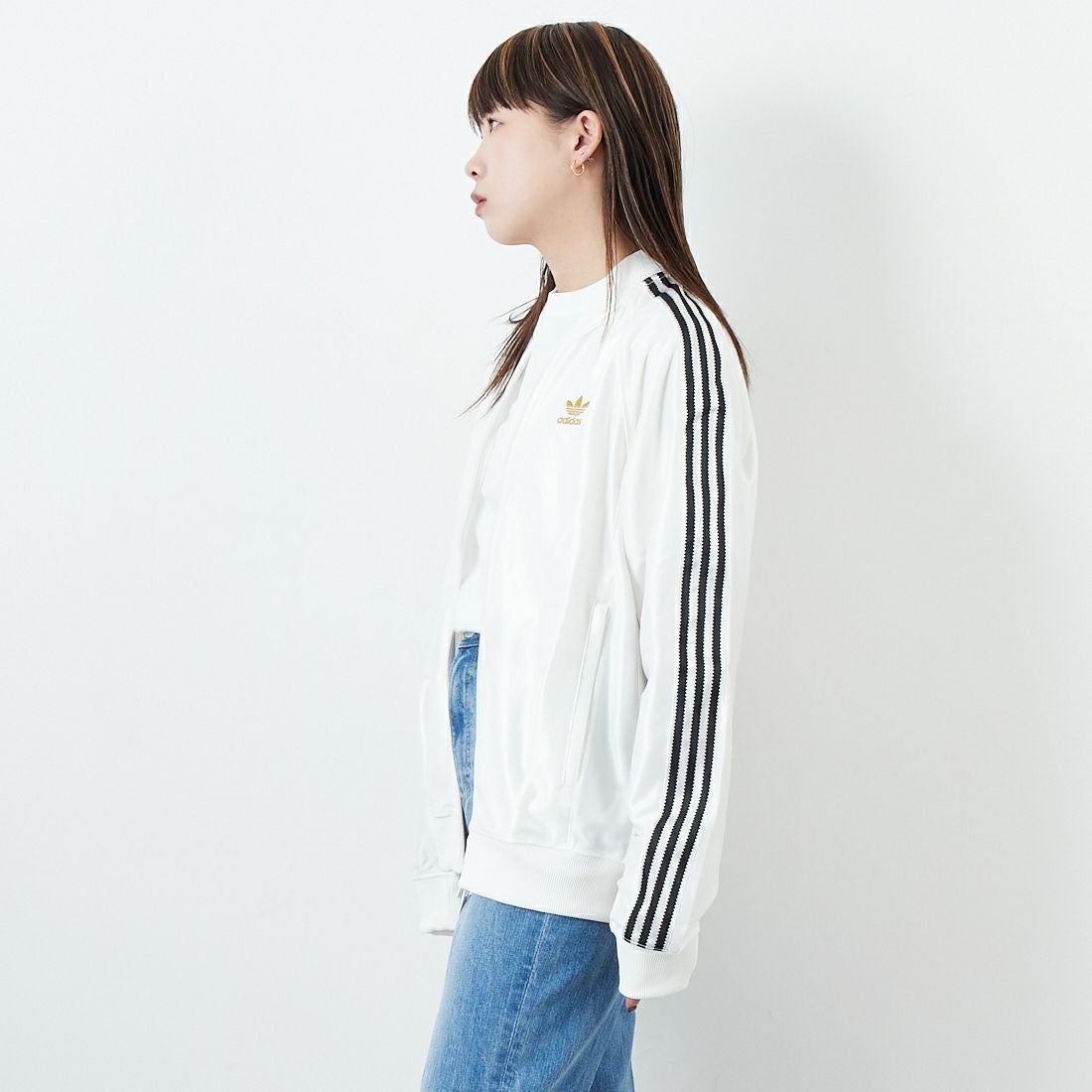 adidas Originals [アディダス オリジナルス] スーパースター トラックトップ [JZ091] JW1849 &&モデル身長：167cm 着用サイズ：S&&