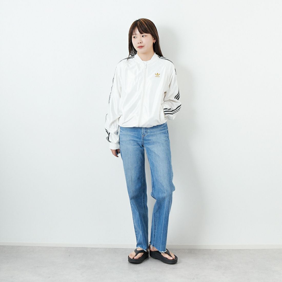 adidas Originals [アディダス オリジナルス] スーパースター トラックトップ [JZ091] JW1849 &&モデル身長：167cm 着用サイズ：S&&