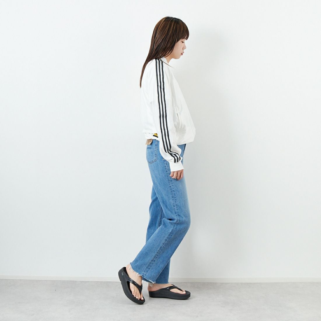 adidas Originals [アディダス オリジナルス] スーパースター トラックトップ [JZ091] JW1849 &&モデル身長：167cm 着用サイズ：S&&