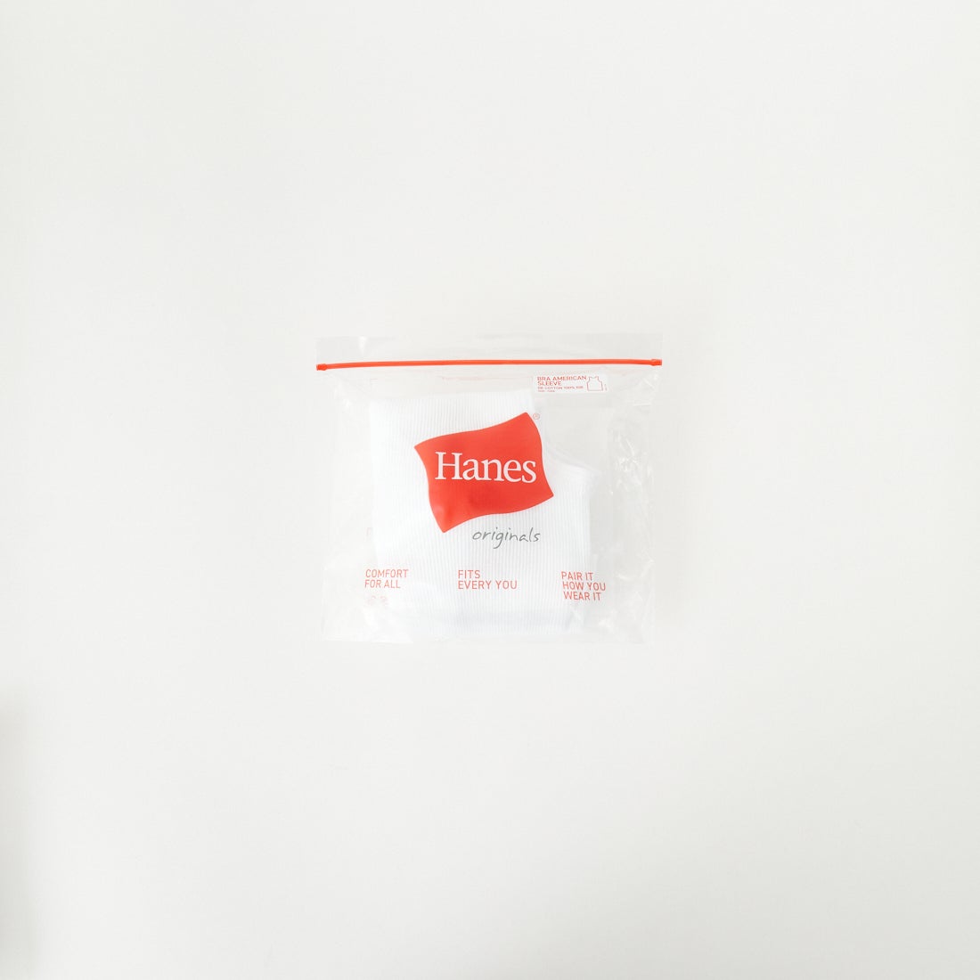 Hanes [ヘインズ] ブラアメリカンスリーブ [HW2-B101] 010 ﾎﾜｲﾄ