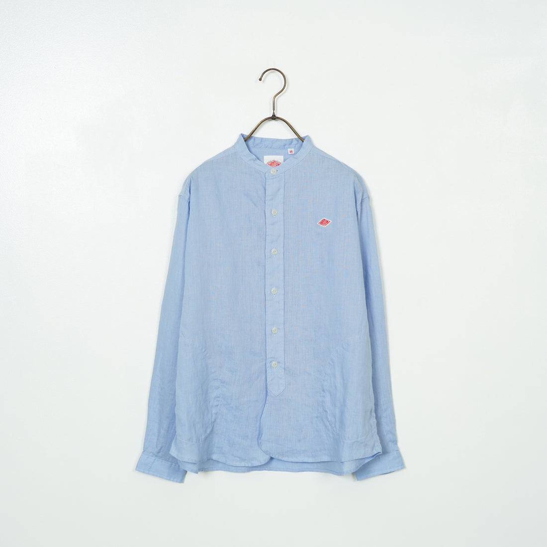 DANTON [ダントン] リネンクロスバンドカラーシャツ [DT-B0279FLI