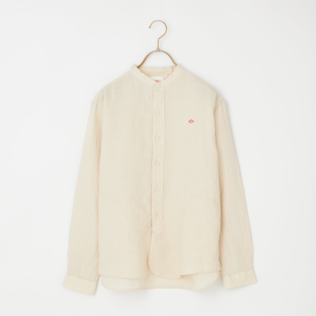 DANTON [ダントン] リネンクロスバンドカラーシャツ [DT-B0279FLI