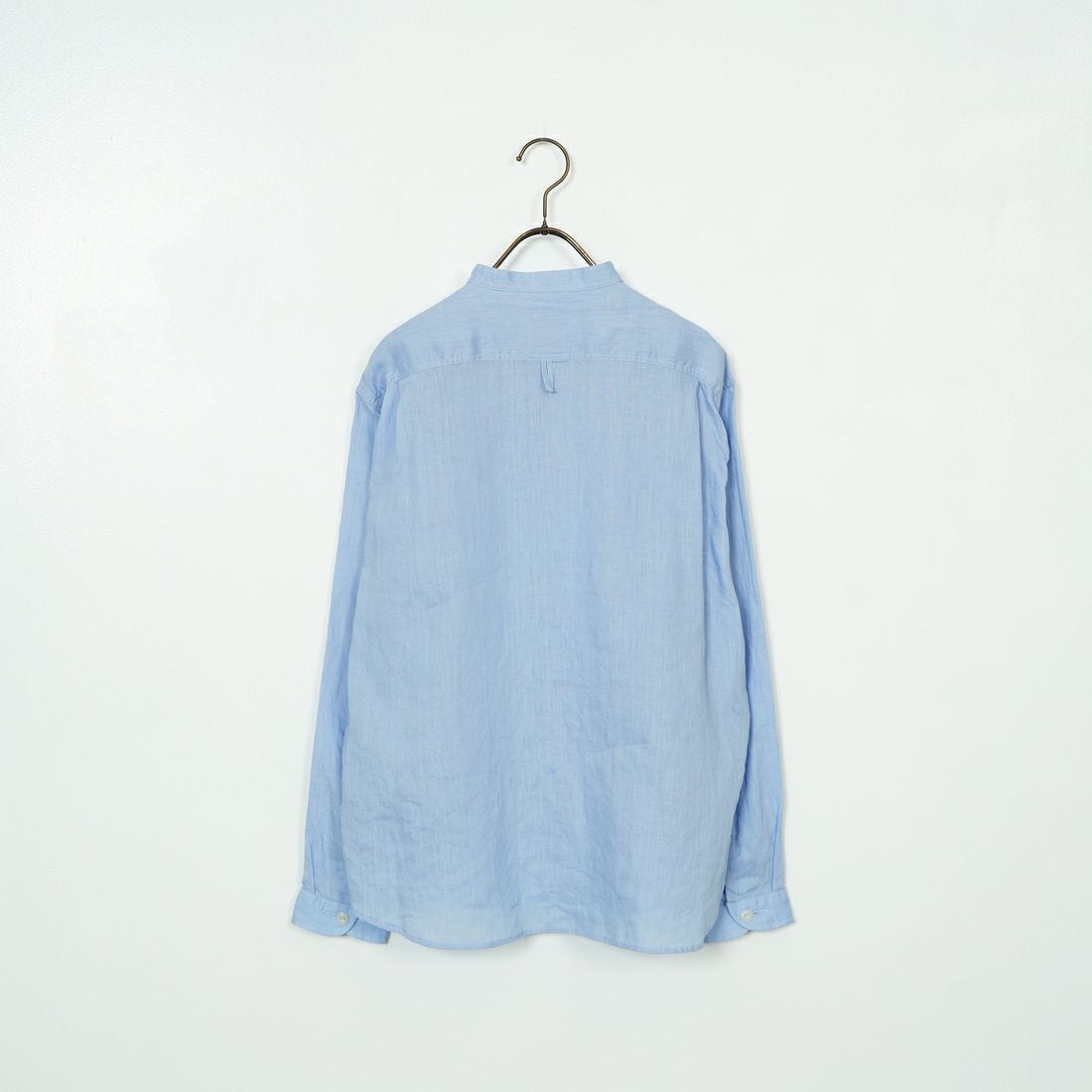 DANTON [ダントン] リネンクロスバンドカラーシャツ [DT-B0279FLI] DK.SAX