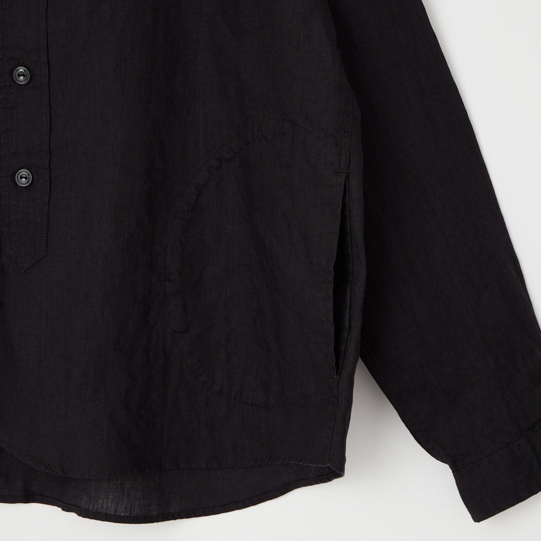 DANTON [ダントン] リネンクロスバンドカラーシャツ [DT-B0279FLI] CHARCOAL