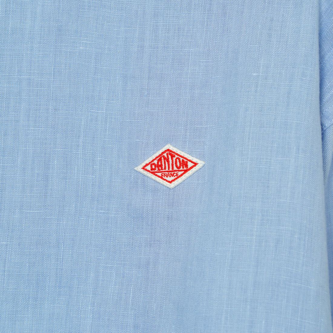 DANTON [ダントン] リネンクロスバンドカラーシャツ [DT-B0279FLI] DK.SAX