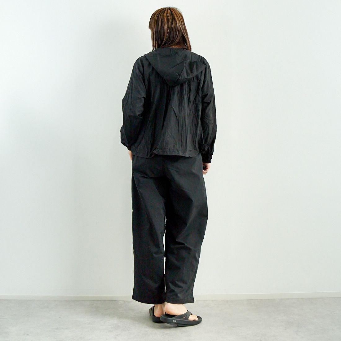 Jf Ready Made [ジェイエフレディメイド] ライトヴィンテージタフタブルゾン [8555215-01] 03 ﾌﾞﾗｯｸ&&モデル身長：167cm 着用サイズ：F&&