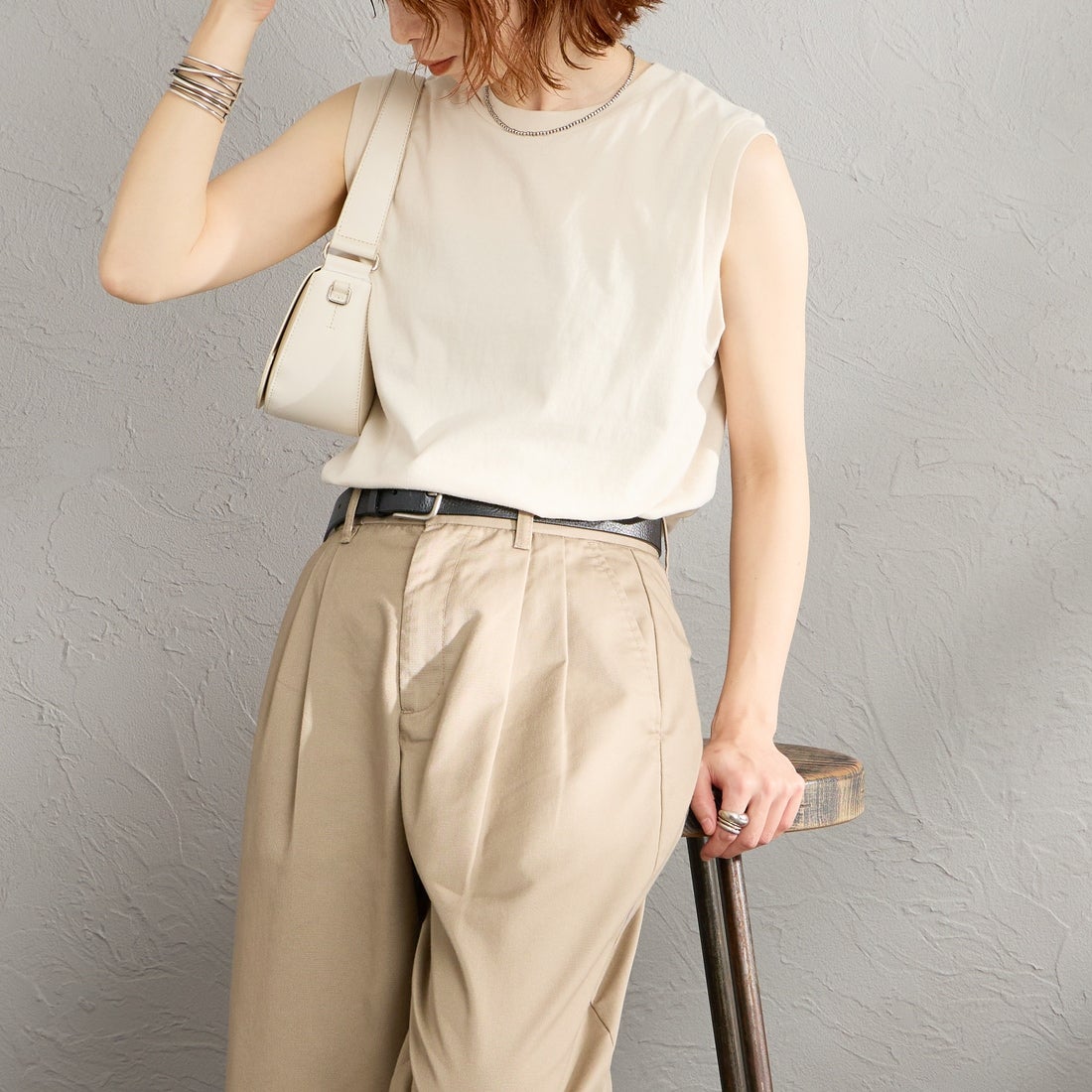 783 ﾍﾞｰｼﾞｭ &&モデル身長：158cm 着用サイズ：L&&