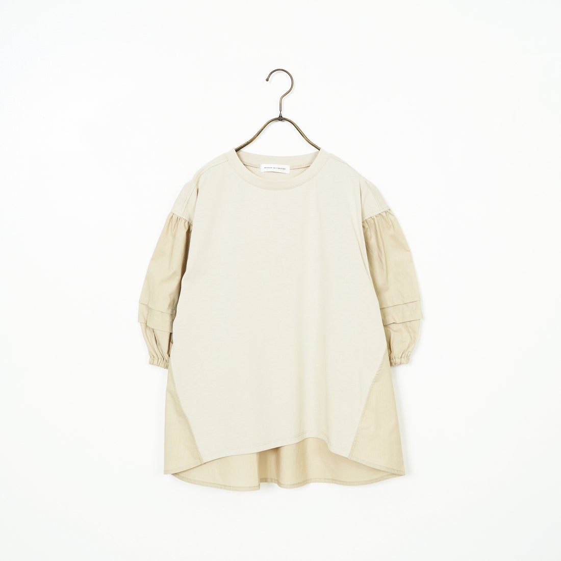 Maison de L'allure [メゾン ドゥ ラリュール] ドッキング袖ボリュームプルオーバー [M25112010] 07 GRAY