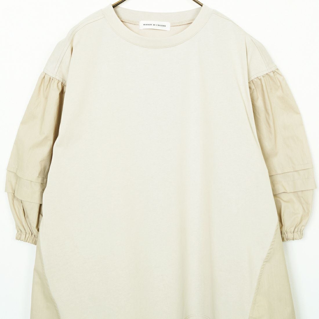 Maison de L'allure [メゾン ドゥ ラリュール] ドッキング袖ボリュームプルオーバー [M25112010] 07 GRAY