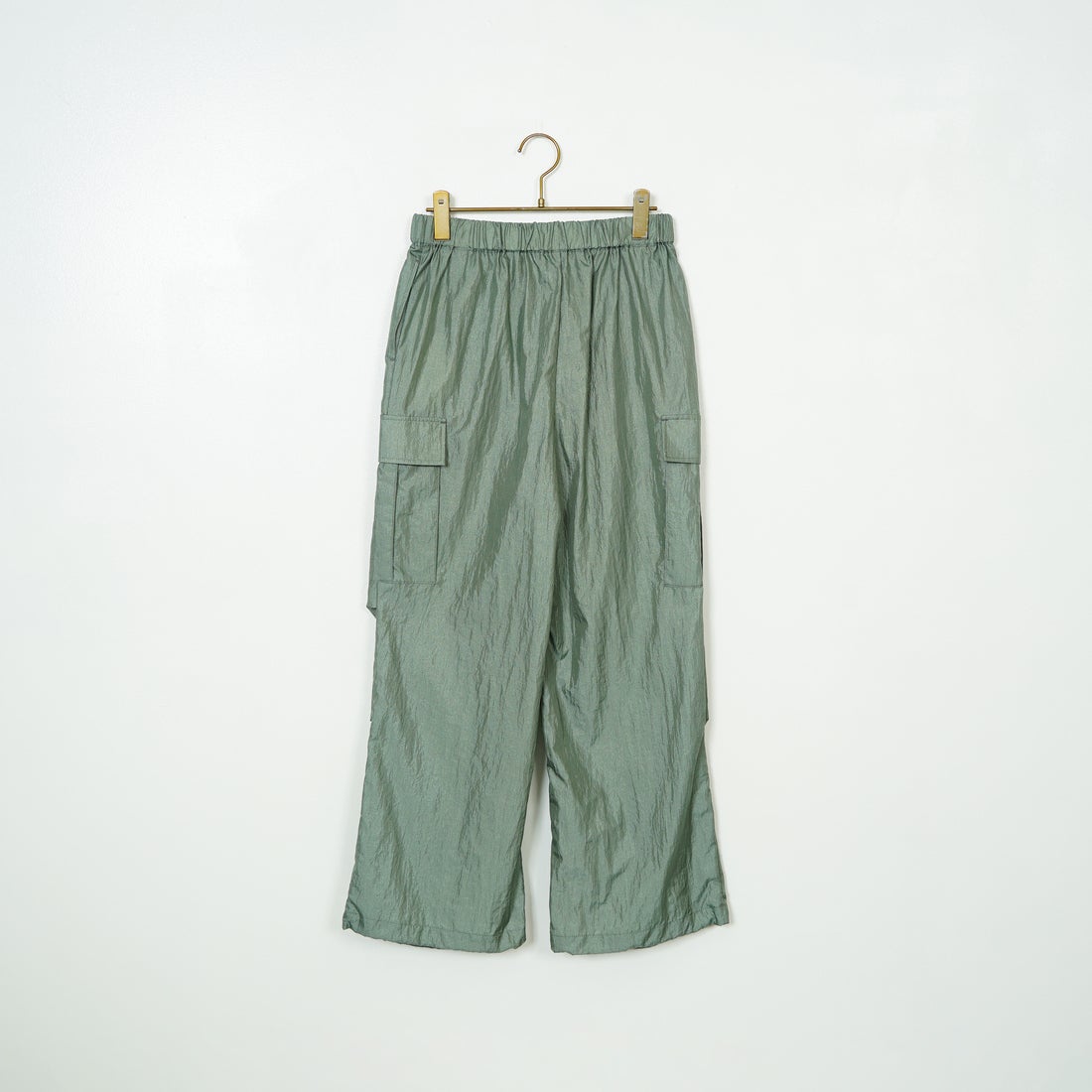 Jeans Factory Clothes [ジーンズファクトリークローズ] ダイヤモンドワッシャーパラシュートパンツ [21254060] 061 ｸﾞﾘｰﾝ