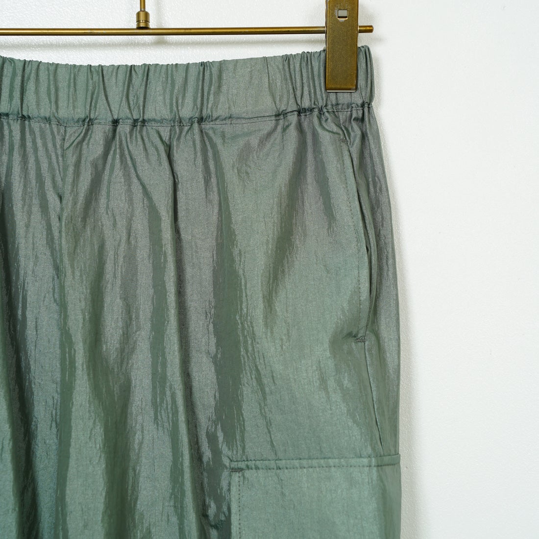 Jeans Factory Clothes [ジーンズファクトリークローズ] ダイヤモンドワッシャーパラシュートパンツ [21254060] 061 ｸﾞﾘｰﾝ