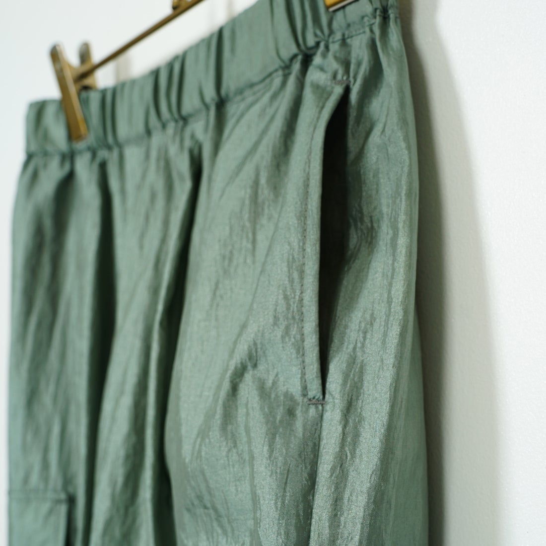 Jeans Factory Clothes [ジーンズファクトリークローズ] ダイヤモンドワッシャーパラシュートパンツ [21254060] 061 ｸﾞﾘｰﾝ