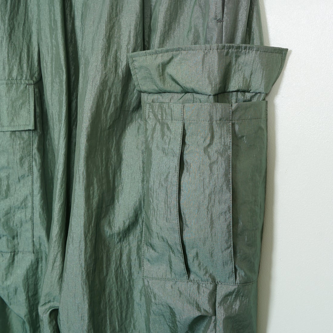 Jeans Factory Clothes [ジーンズファクトリークローズ] ダイヤモンドワッシャーパラシュートパンツ [21254060] 061 ｸﾞﾘｰﾝ