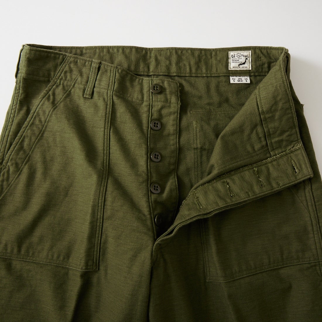 orSlow [オアスロウ] レギュラーフィット ファティーグパンツ [03-V5002] 77 D.OLIVE