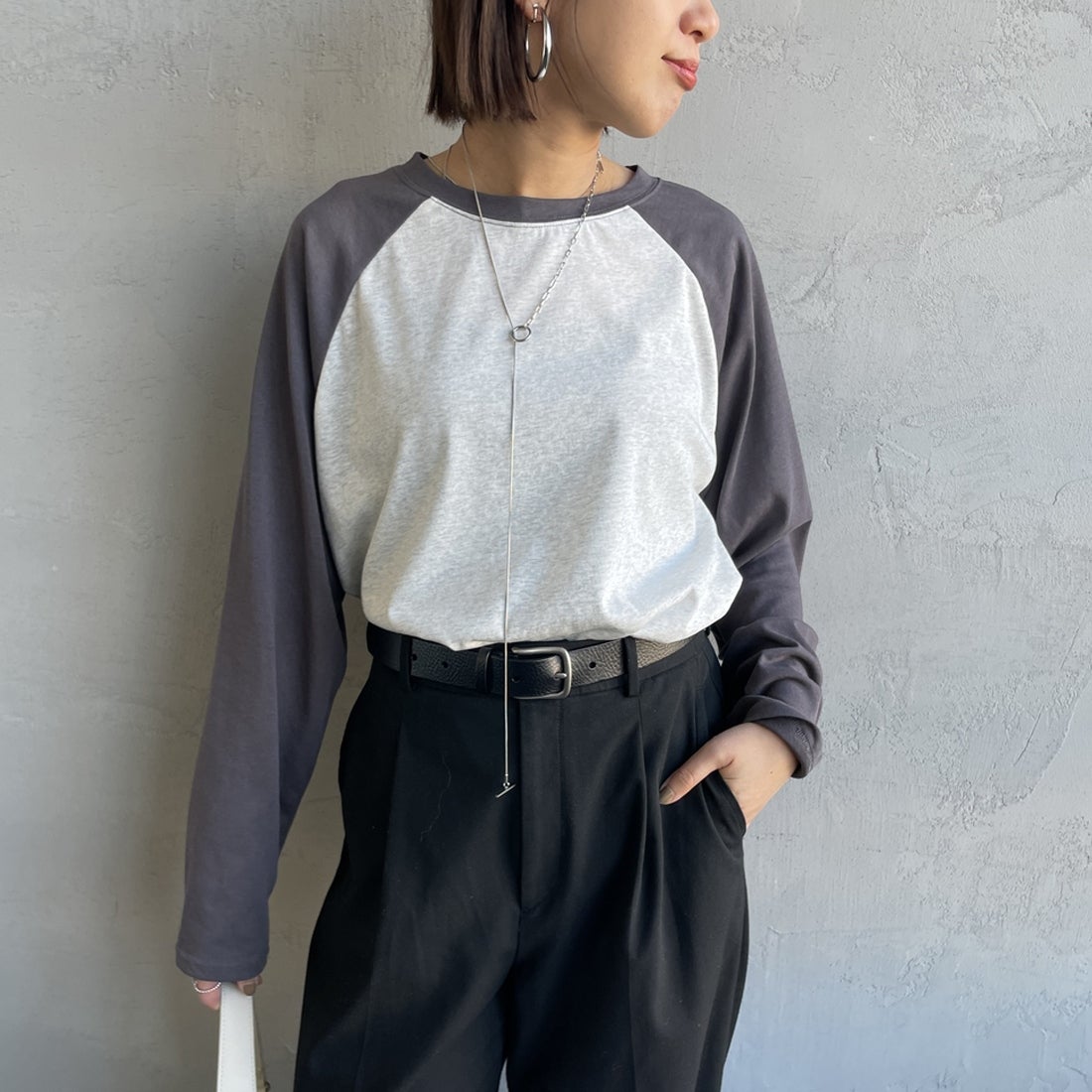 ASH/CHA&&モデル身長：159cm 着用サイズ：F&&