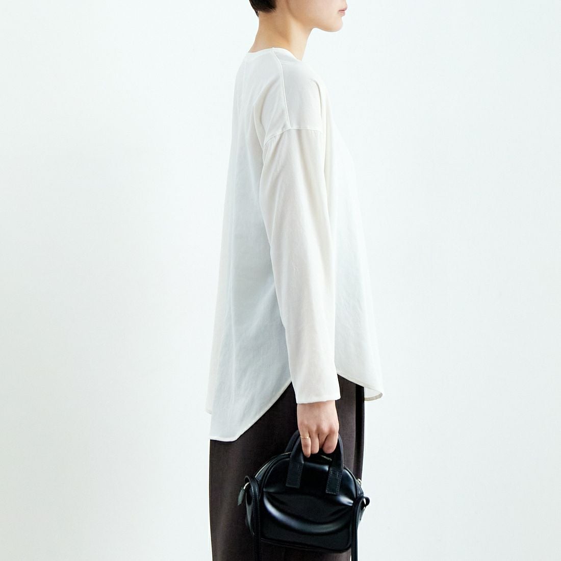 Jeans Factory Clothes [ジーンズファクトリークローズ] ノルディス2WAYプルオーバー [21254057] 031 ｵﾌ &&モデル身長：160cm 着用サイズ：F&&