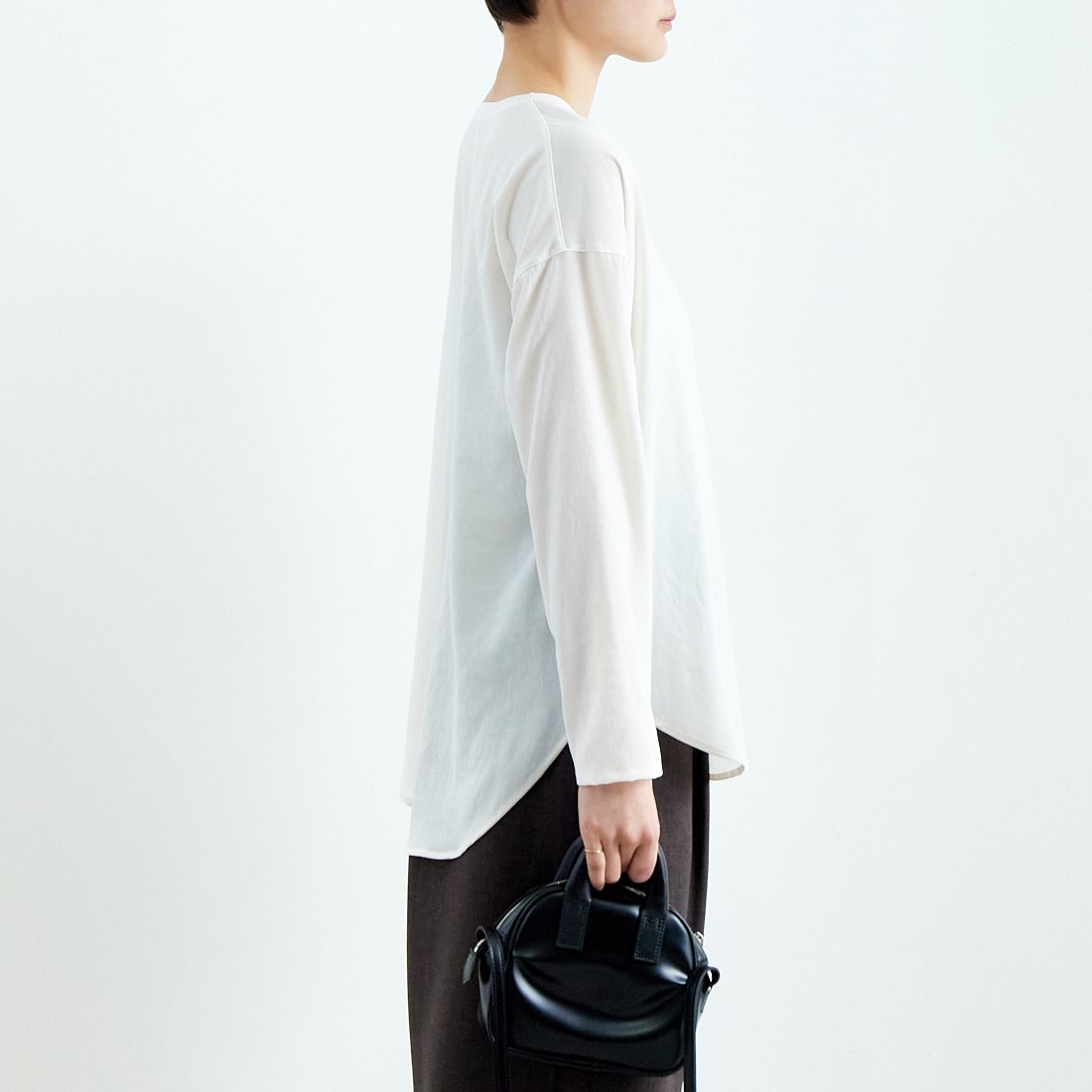 Jeans Factory Clothes [ジーンズファクトリークローズ] ノルディス2WAYプルオーバー [21254057] 031 ｵﾌ &&モデル身長：160cm 着用サイズ：F&&