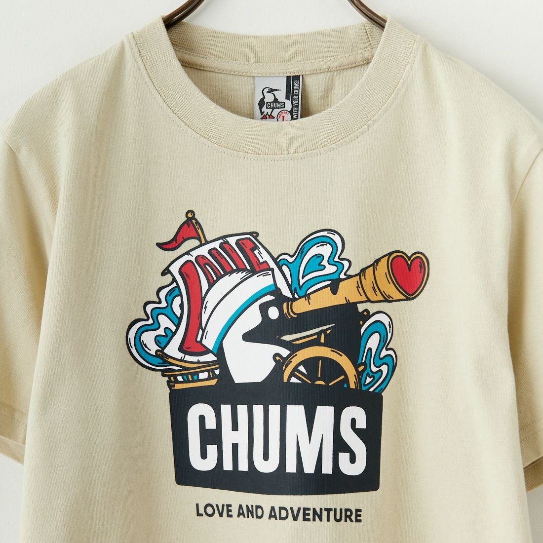 CHUMS [チャムス] ラブ＆アドベンチャー ブービーTシャツ [CH11-2516] G057 GREIG
