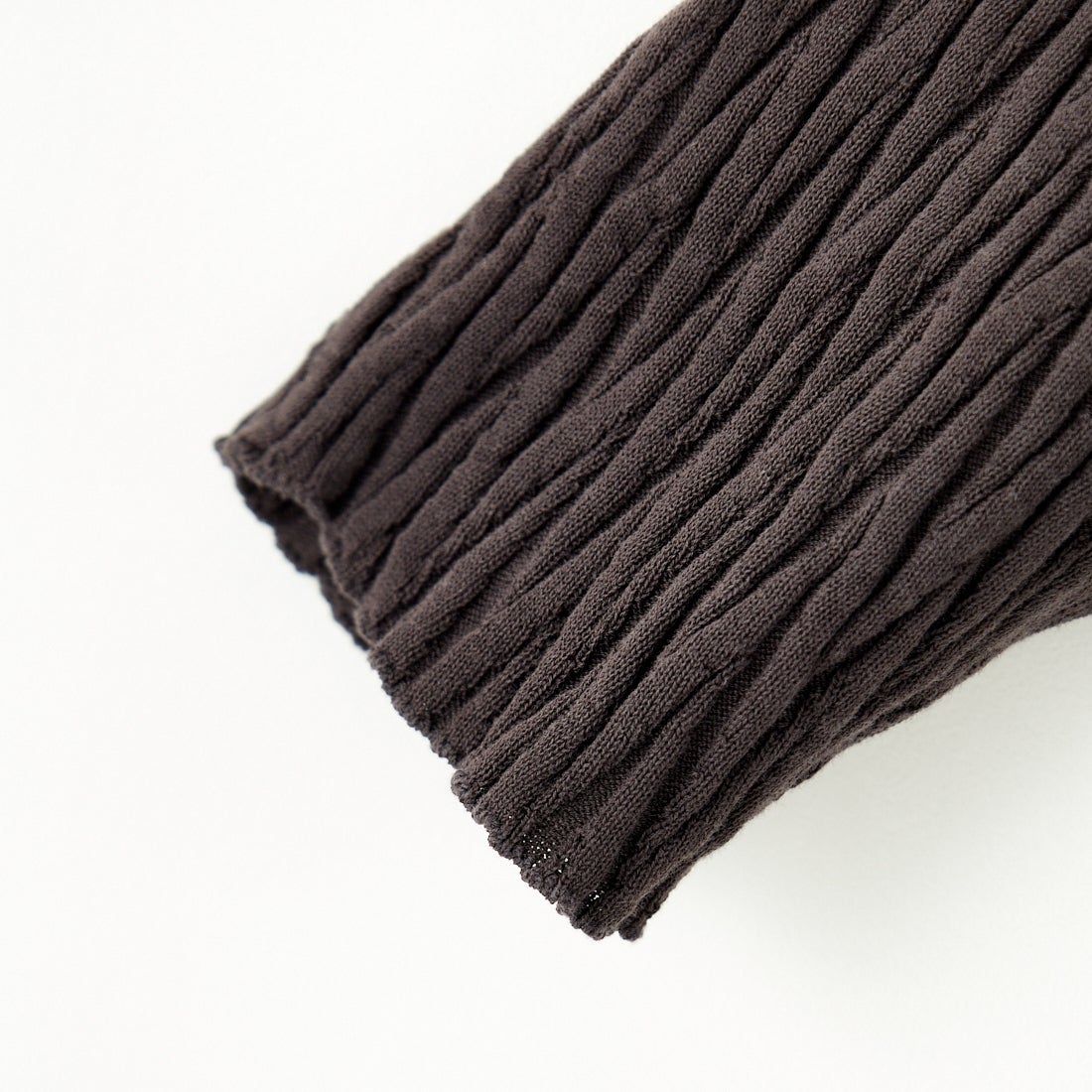 UNFIL [アンフィル] ハイツイストコットン リブニットセーター [WVSP-UW137] CHR BRN