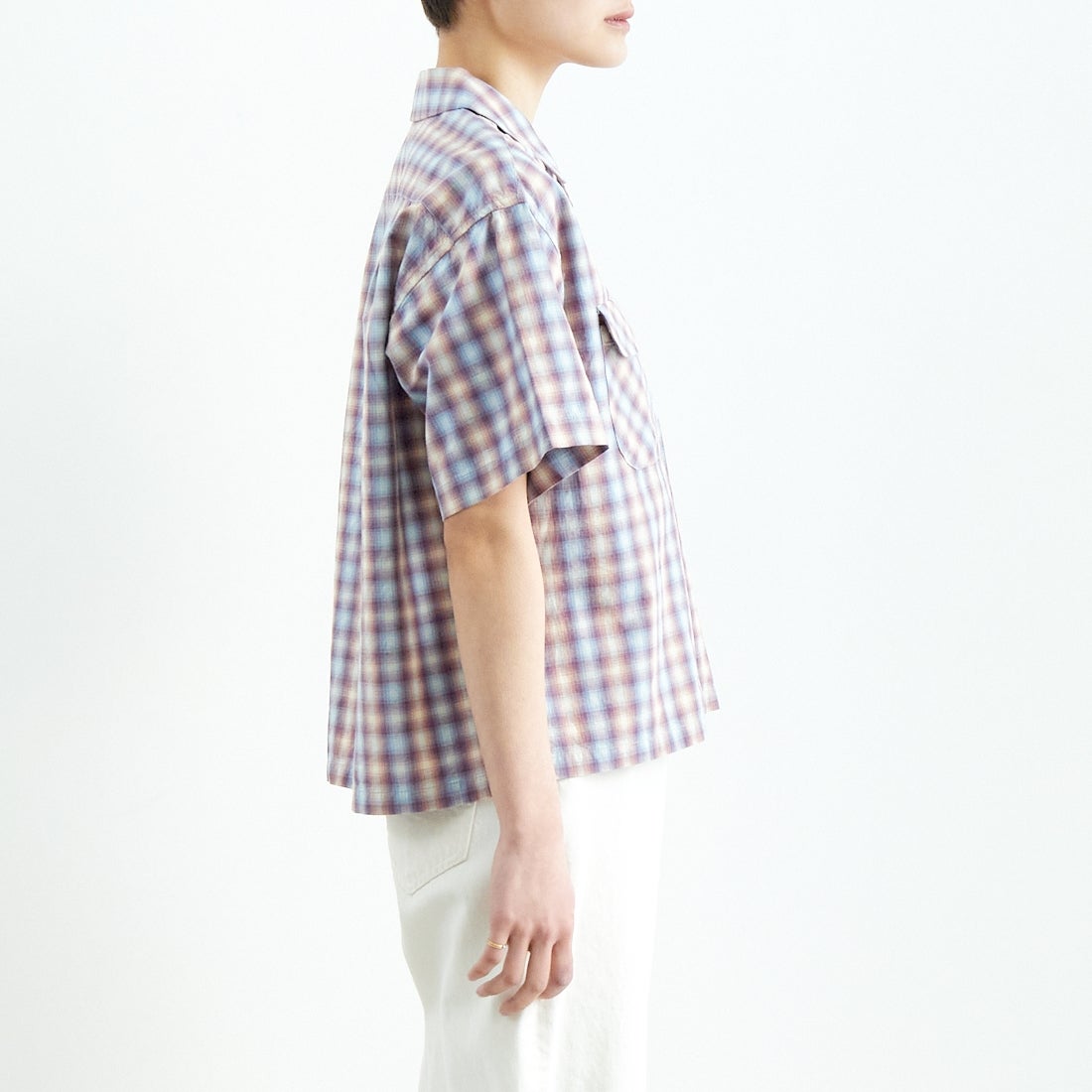 PENDLETON [ペンドルトン] オープンカラーシャツ [5275-0003] 02 P.PINK/ &&モデル身長：160cm 着用サイズ：XS&&