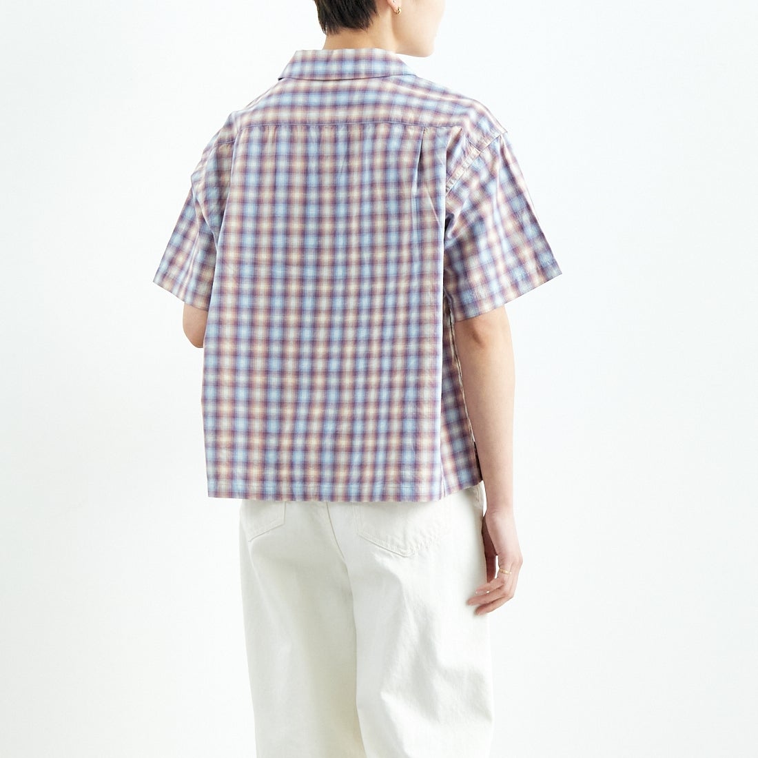 PENDLETON [ペンドルトン] オープンカラーシャツ [5275-0003] 02 P.PINK/ &&モデル身長：160cm 着用サイズ：XS&&