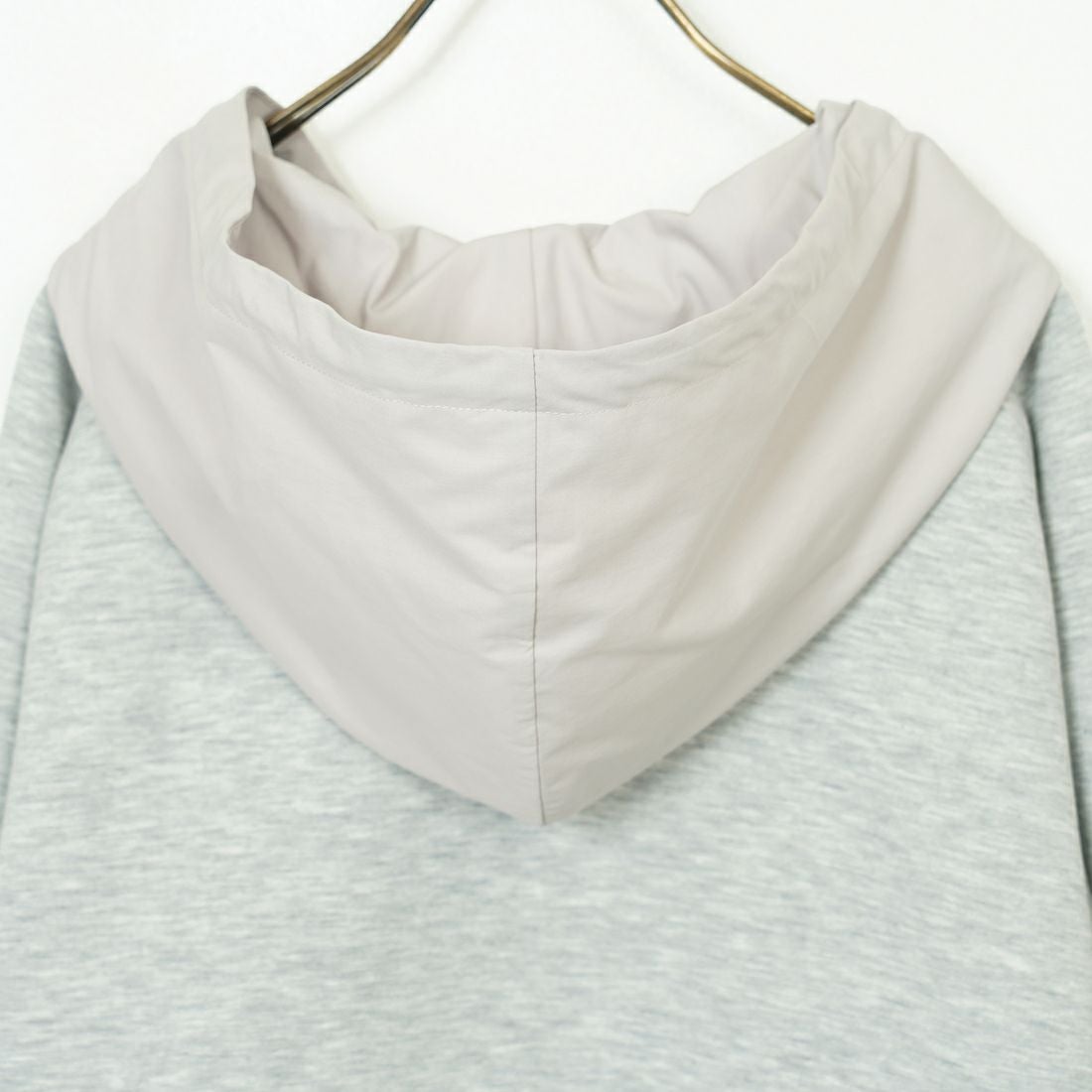 Jeans Factory Clothes [ジーンズファクトリークローズ] 異素材切替 ダンボール ジップフーディ [21254067] 006 ｸﾞﾚｰﾓｸ