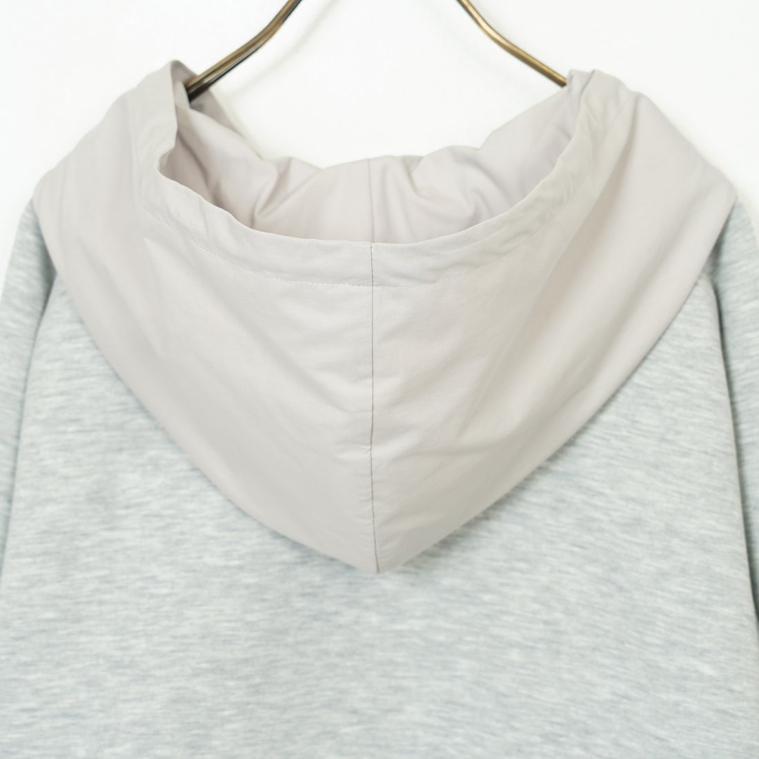 Jeans Factory Clothes [ジーンズファクトリークローズ] 異素材切替 ダンボール ジップフーディ [21254067] 006 ｸﾞﾚｰﾓｸ