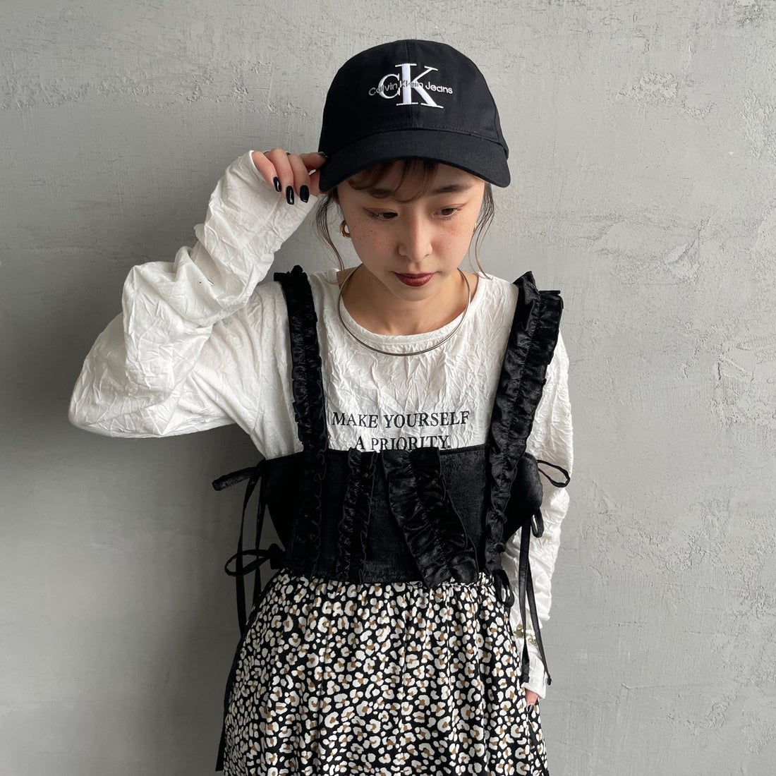 Calvin Klein [カルバンクライン] モノグラムロゴベースボールキャップ [4G5004G] UB1