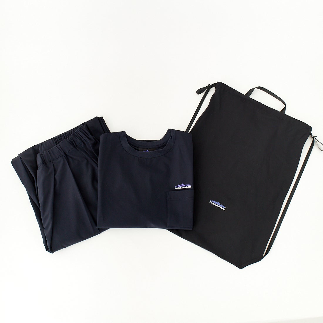 THOUSAND MILE [サウザンド マイル] 別注 サマーバケーション ラップパンツセットアップ [TM251NP50952-JF] NAVY