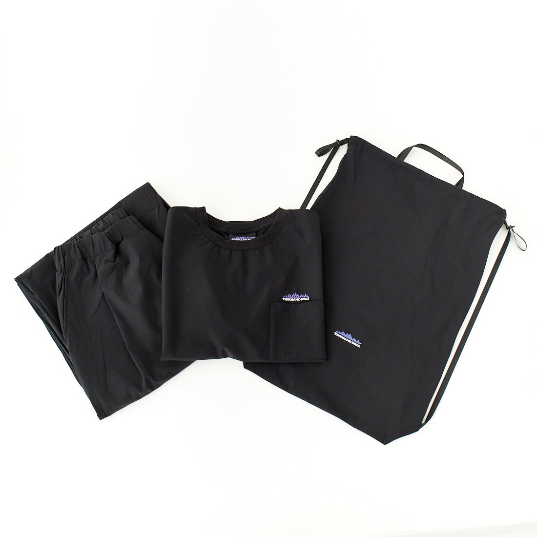 THOUSAND MILE [サウザンド マイル] 別注 サマーバケーション ラップパンツセットアップ [TM251NP50952-JF] BLACK