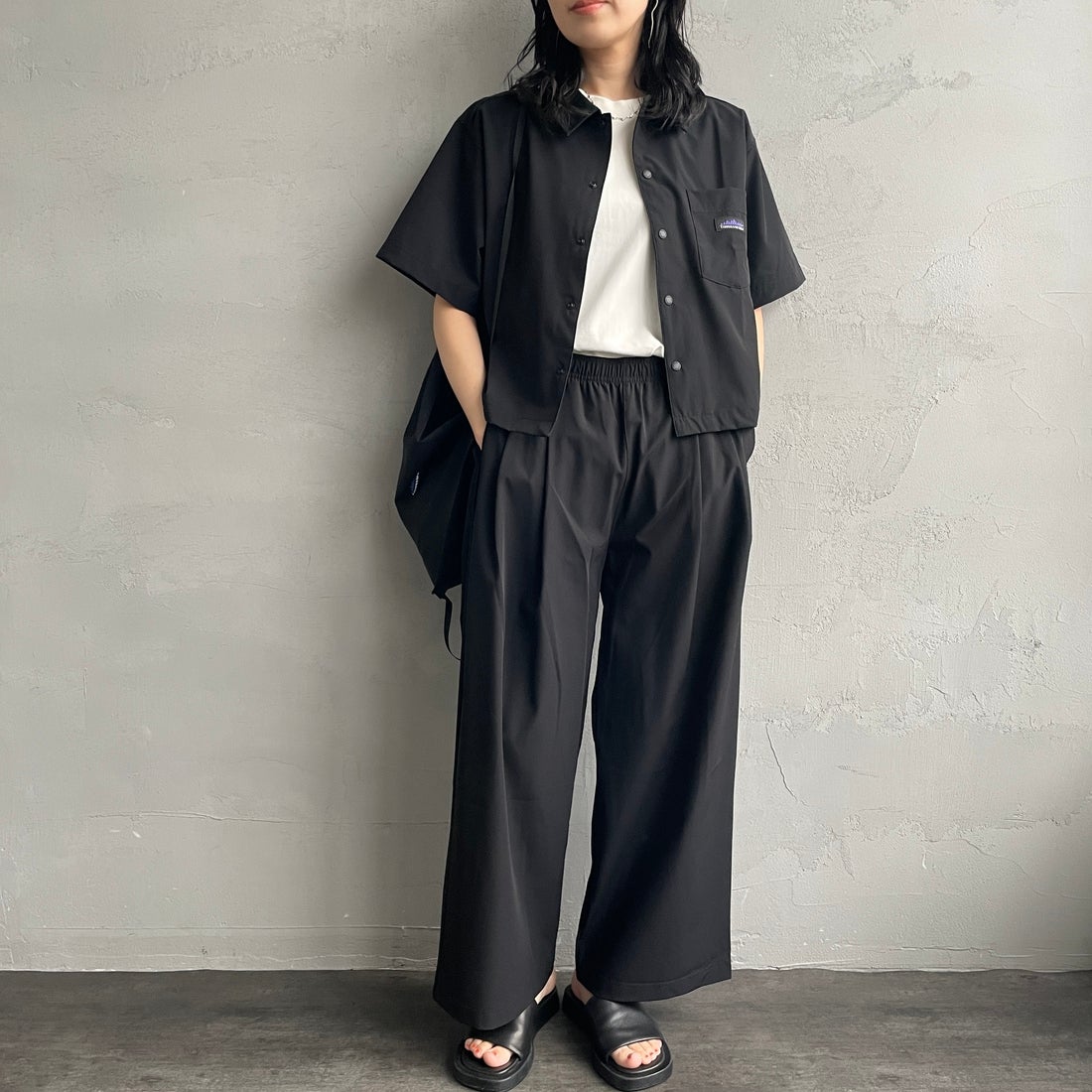 BLACK&&モデル身長：160cm 着用サイズ：F&&