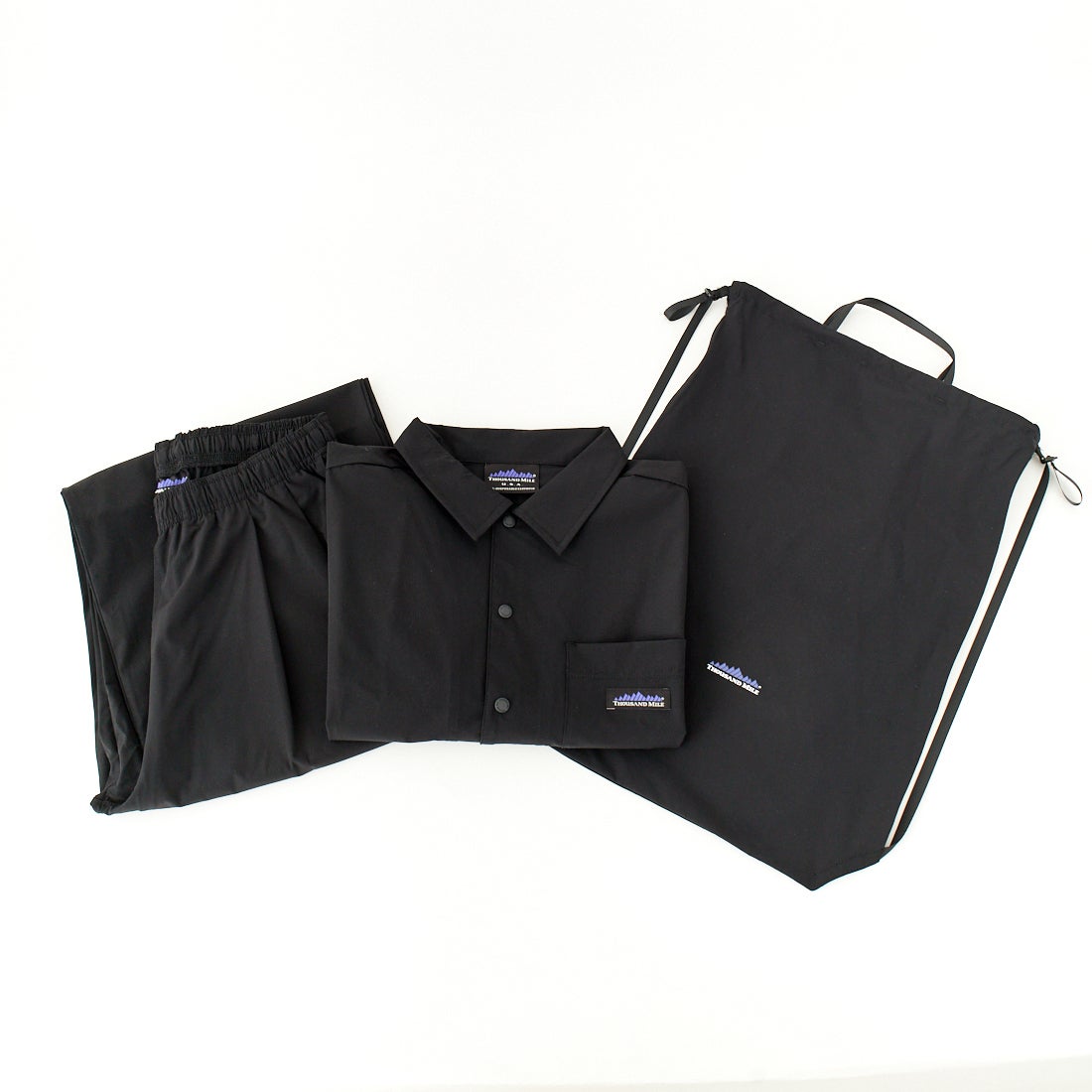 THOUSAND MILE [サウザンド マイル] 別注 サマーバケーション ワイドパンツセットアップ [TM251NP50942-JF] BLACK