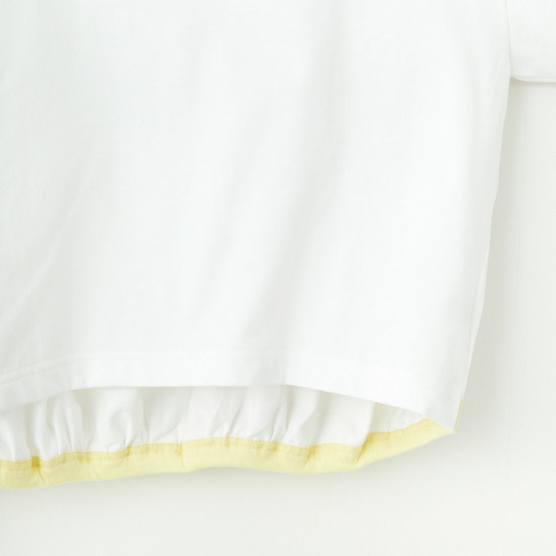 KHA:KI [カーキ] バックヘムライン バスクシャツ [MIL25HCS3431] WHITE/YEL