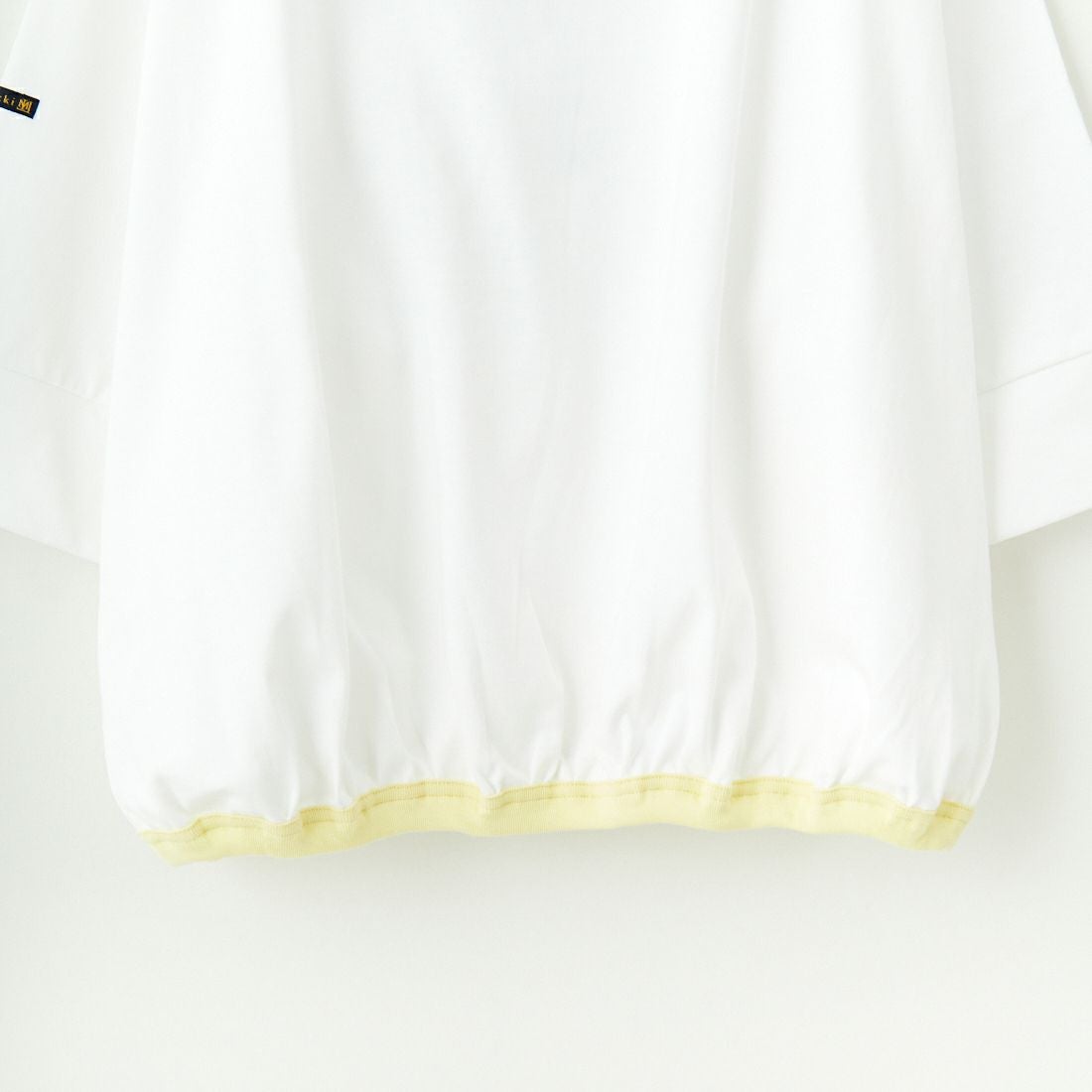 KHA:KI [カーキ] バックヘムライン バスクシャツ [MIL25HCS3431] WHITE/YEL