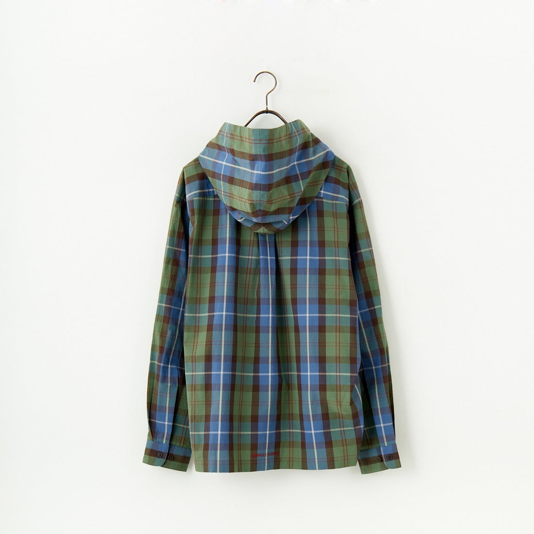 SEDAN ALL-PURPOSE [セダン オールパーパス] プレイドフーデッドシャツ [SD25S-SH01] BLUE GREEN