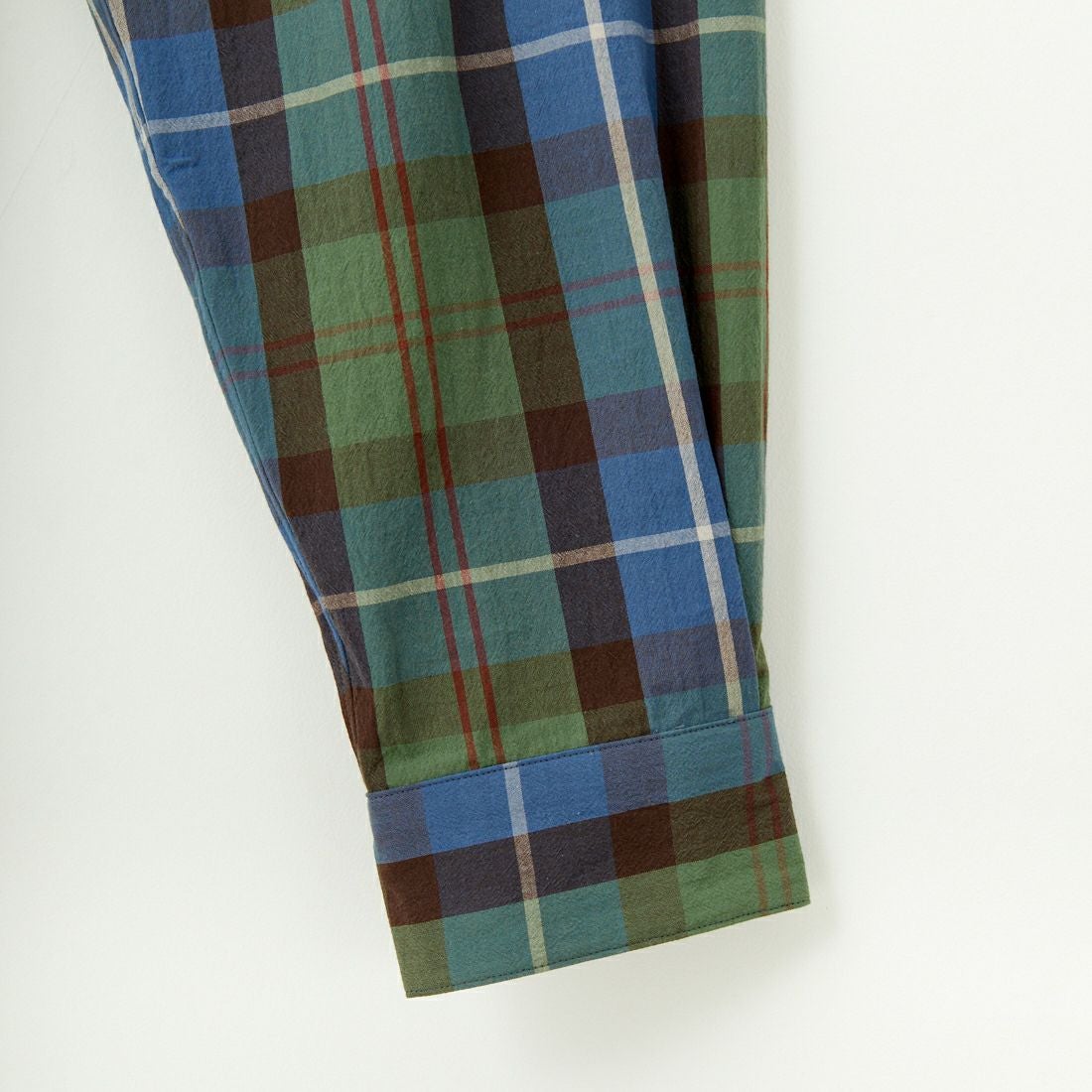 SEDAN ALL-PURPOSE [セダン オールパーパス] プレイドフーデッドシャツ [SD25S-SH01] BLUE GREEN